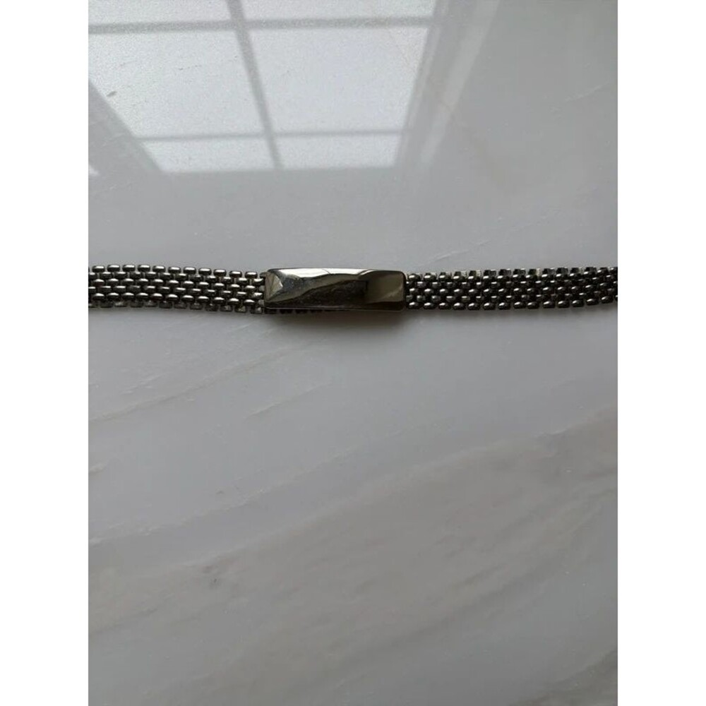 Vintage silver metal belt